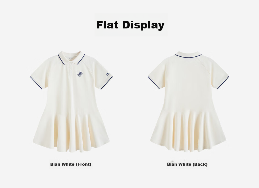 Anta Kids Girls Dress Big Kids 2026 Summer Comfortable Breathable Knitted Dress A62627302 24